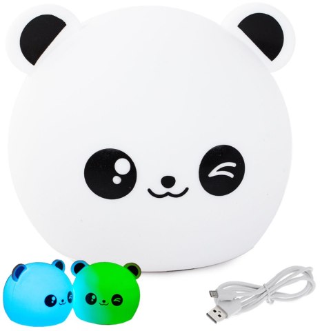 Lampka nocna dla dzieci led panda rgb dotyk Lampka nocna dla dzieci led panda rgb dotyk