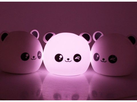 Lampka nocna dla dzieci led panda rgb dotyk Lampka nocna dla dzieci led panda rgb dotyk