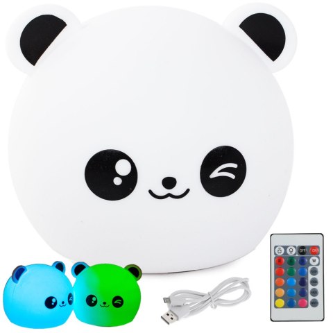 Lampka nocna dla dzieci panda rgb pilot led usb Lampka nocna dla dzieci panda rgb pilot led usb