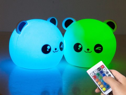 Lampka nocna dla dzieci panda rgb pilot led usb Lampka nocna dla dzieci panda rgb pilot led usb
