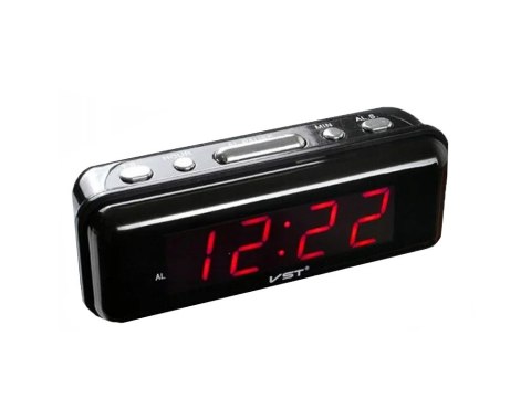 Budzik zegar elektroniczny sieciowy led 24h alarm Budzik zegar elektroniczny sieciowy led 24h alarm