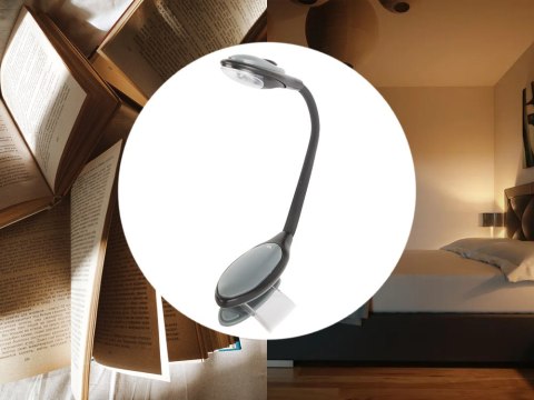Lampka z klipsem led czytania książek elastyczna Lampka z klipsem led czytania książek elastyczna