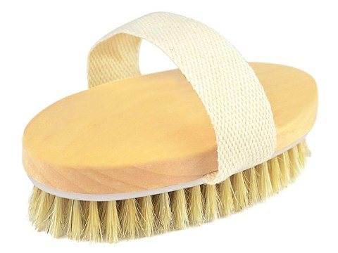 Szczotka do masażu ciała na sucho mokro naturalna Szczotka do masażu ciała na sucho mokro naturalna