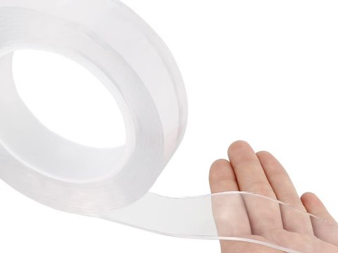 Taśma dwustronna przezroczysta nano tape mocna 5m Taśma dwustronna przezroczysta nano tape mocna 5m