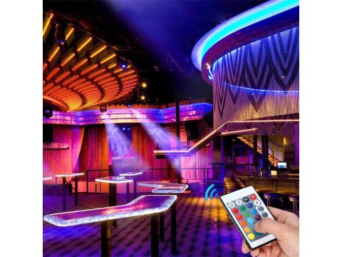 Taśma led smd 5050 rgb zestaw pilot 5m wodoodporna Taśma led smd 5050 rgb zestaw pilot 5m wodoodporna