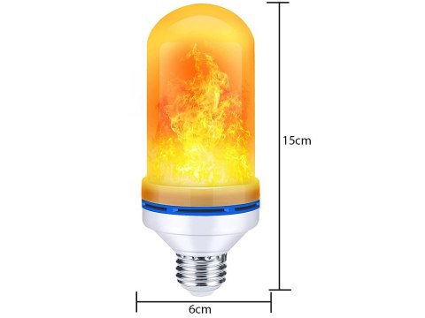 Żarówka led imitująca żywy płomień e27 9w ozdobna Żarówka led imitująca żywy płomień e27 9w ozdobna