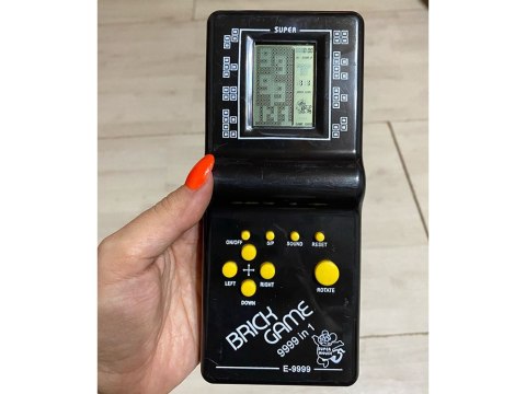 Elektroniczna gra tetris konsola kieszonkowa retro Elektroniczna gra tetris konsola kieszonkowa retro