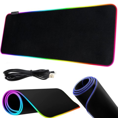 Podświetlana podkłada pod mysz gamingowa led xxl Podświetlana podkłada pod mysz gamingowa led xxl