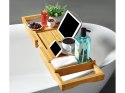 Półka na wannę regulowana duża bamboo spa nakładka