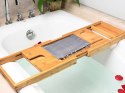 Półka na wannę regulowana duża bamboo spa nakładka