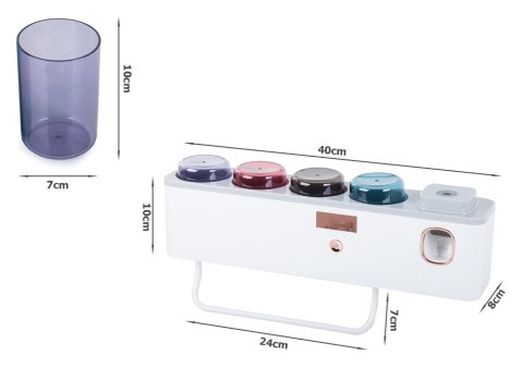 Organizer na szczoteczki kubki dozownik pasty uv Organizer na szczoteczki kubki dozownik pasty uv