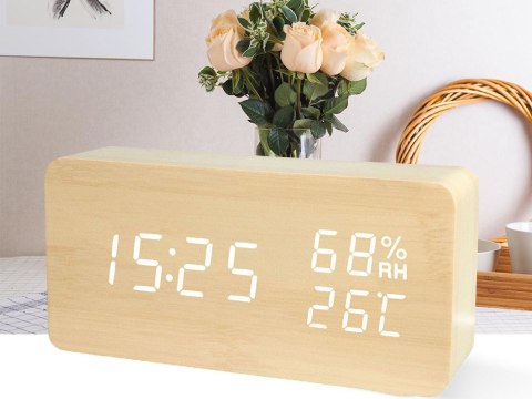 Elektroniczny budzik zegar termometr higrometr usb Elektroniczny budzik zegar termometr higrometr usb