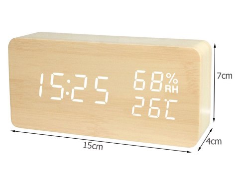 Elektroniczny budzik zegar termometr higrometr usb Elektroniczny budzik zegar termometr higrometr usb