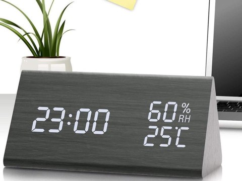 Elektroniczny budzik zegar termometr higrometr Elektroniczny budzik zegar termometr higrometr