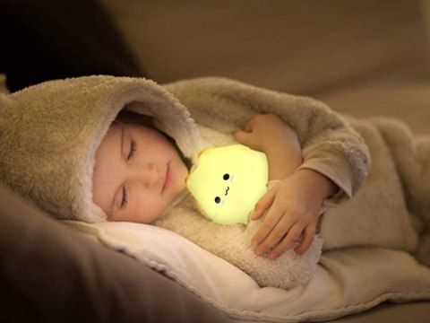 Lampka nocna dla dzieci led rgb kot dotyk silikon Lampka nocna dla dzieci led rgb kot dotyk silikon