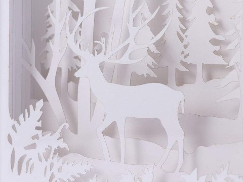 Lampka nocna papierowa wycinanki światło 3d usb Lampka nocna papierowa wycinanki światło 3d usb