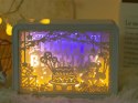 Lampka nocna papierowa wycinanki światło 3d usb