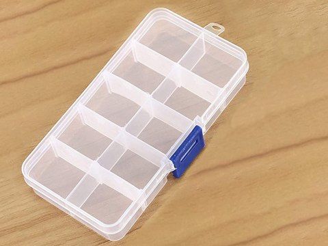 Pojemnik organizer na śrubki leki 10 przegródek Pojemnik organizer na śrubki leki 10 przegródek