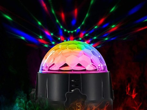 Projektor dyskotekowy kula disco reflektor led rgb Projektor dyskotekowy kula disco reflektor led rgb