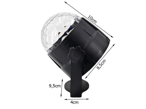 Projektor dyskotekowy kula disco reflektor led rgb Projektor dyskotekowy kula disco reflektor led rgb