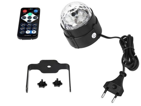 Projektor dyskotekowy kula disco reflektor led rgb Projektor dyskotekowy kula disco reflektor led rgb