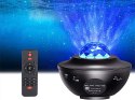 Projektor gwiazd lampka nocna led rgb + pilot