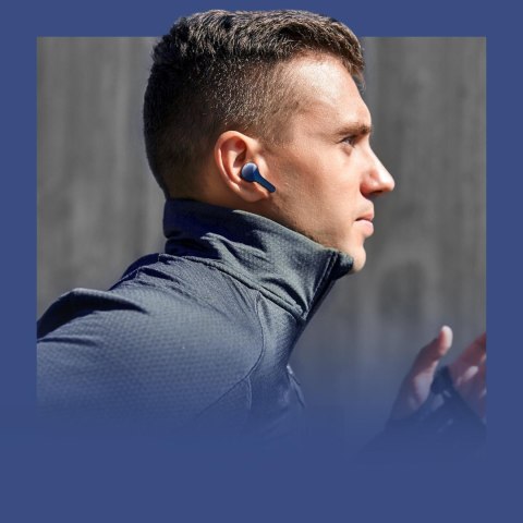 DOKANAŁOWE SŁUCHAWKI BEZPRZEWODOWE TWS BLUETOOTH NIEBIESKI DOKANAŁOWE SŁUCHAWKI BEZPRZEWODOWE TWS BLUETOOTH NIEBIESKI