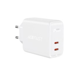 ŁADOWARKA SIECIOWA 2X USB-C 40W PPS PD QC 3.0 AFC FCP BIAŁY