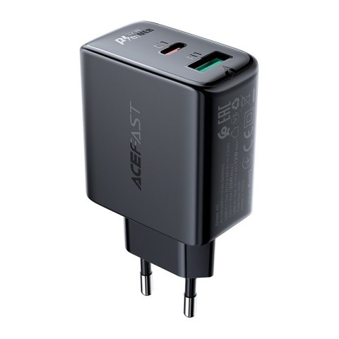 ŁADOWARKA SIECIOWA USB-C USB 32W PPS PD QC 3.0 AFC FCP CZARNY