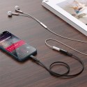 PRZEJŚCIÓWKA ADAPTER AUDIO AUX DO IPHONE MFI LIGHTNING - 3.5MM MINI JACK 18CM CZARNY