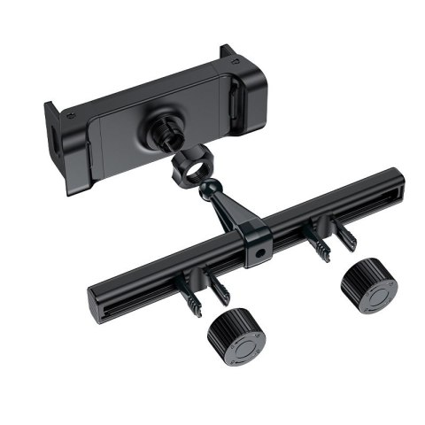SAMOCHODOWY UCHWYT NA ZAGŁÓWEK DO TELEFONU I TABLETU 135-230MM SZER. CZARNY SAMOCHODOWY UCHWYT NA ZAGŁÓWEK DO TELEFONU I TABLETU 135-230MM SZER. CZARNY