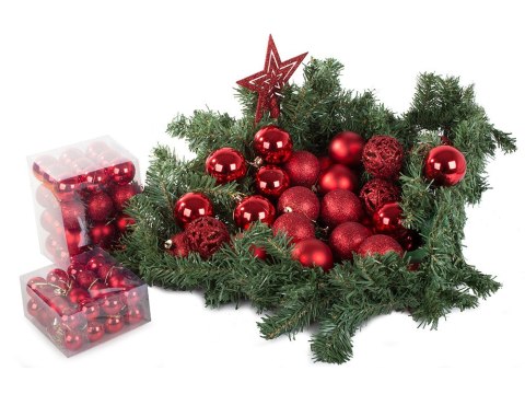 Bombki choinkowe na choinkę 6/4/3 cm zestaw 100szt Bombki choinkowe na choinkę 6/4/3 cm zestaw 100szt