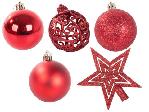 Bombki choinkowe na choinkę 6/4/3 cm zestaw 100szt Bombki choinkowe na choinkę 6/4/3 cm zestaw 100szt