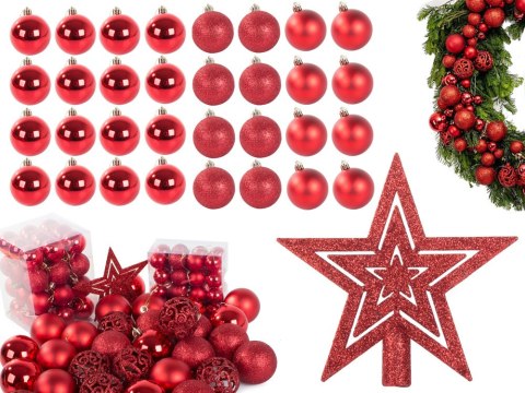 Bombki choinkowe na choinkę 6/4/3 cm zestaw 100szt Bombki choinkowe na choinkę 6/4/3 cm zestaw 100szt