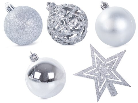 Bombki choinkowe na choinkę 6/4/3 cm zestaw 100szt Bombki choinkowe na choinkę 6/4/3 cm zestaw 100szt