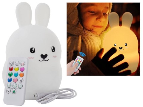 Lampka nocna dla dzieci led królik dotyk rgb pilot Lampka nocna dla dzieci led królik dotyk rgb pilot