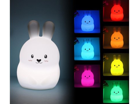 Lampka nocna dla dzieci led królik dotyk rgb pilot Lampka nocna dla dzieci led królik dotyk rgb pilot