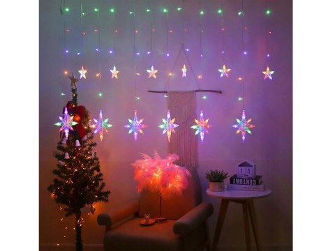 Lampki girlanda gwiazdki kurtyna świetlna 138 led Lampki girlanda gwiazdki kurtyna świetlna 138 led