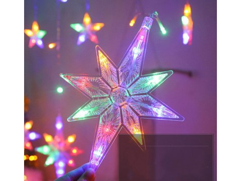 Lampki girlanda gwiazdki kurtyna świetlna 138 led Lampki girlanda gwiazdki kurtyna świetlna 138 led