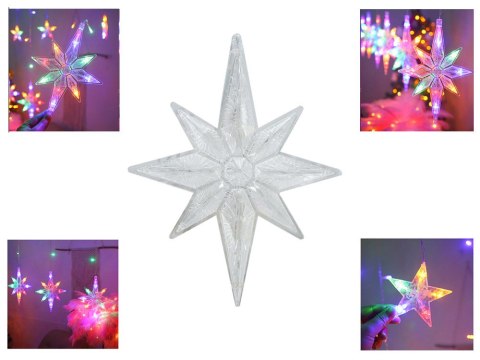 Lampki girlanda gwiazdki kurtyna świetlna 138 led Lampki girlanda gwiazdki kurtyna świetlna 138 led