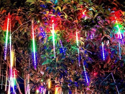 Lampki sople meteory led padający śnieg 50cm ip44 Lampki sople meteory led padający śnieg 50cm ip44