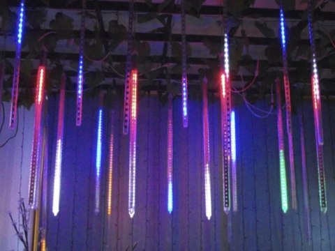 Lampki sople meteory led padający śnieg 50cm ip44 Lampki sople meteory led padający śnieg 50cm ip44