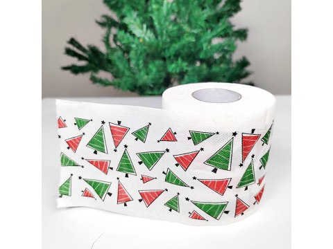 Świąteczny papier toaletowy mikołaje śmieszny wc Świąteczny papier toaletowy mikołaje śmieszny wc