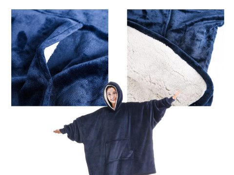 Ciepła bluza koc oversize xxl 2w1 gruba futrzak Ciepła bluza koc oversize xxl 2w1 gruba futrzak