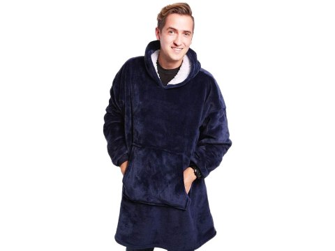 Ciepła bluza koc oversize xxl 2w1 gruba futrzak Ciepła bluza koc oversize xxl 2w1 gruba futrzak