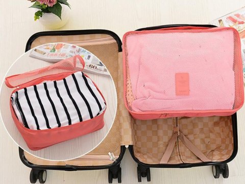 Organizery podróżne do walizki siatki na pranie x6 Organizery podróżne do walizki siatki na pranie x6