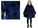 Ciepła bluza koc oversize xxl 2w1 gruba futrzak