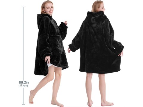 Ciepła bluza koc oversize xxl 2w1 gruba futrzak Ciepła bluza koc oversize xxl 2w1 gruba futrzak