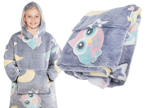 Ciepła bluza koc świecąca dla dziecka junior 2w1 Ciepła bluza koc świecąca dla dziecka junior 2w1
