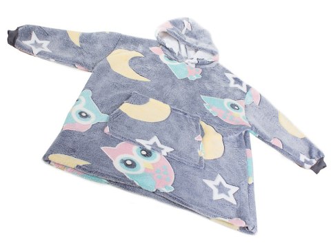Ciepła bluza koc świecąca dla dziecka junior 2w1 Ciepła bluza koc świecąca dla dziecka junior 2w1